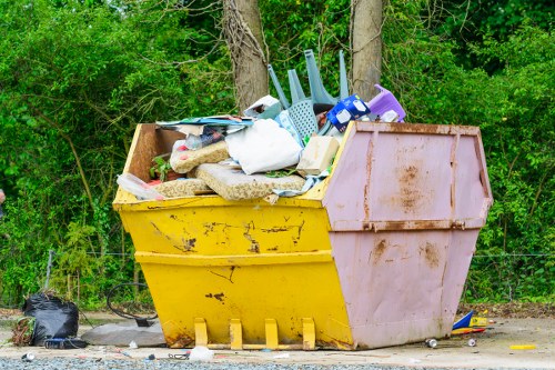 Recycling bins and waste disposal facilities in East London