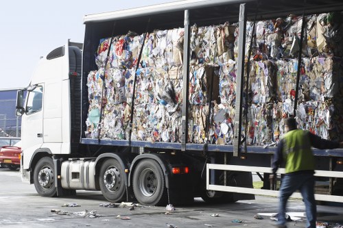 Eco-friendly rubbish disposal process in East London